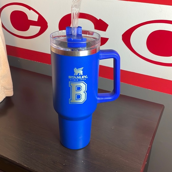 Stanley Dining New Royal Blue Stanley Cup With B Laser Engraved Poshmark